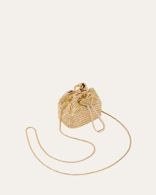 Mini Crystal Pouch Crossbody Bag